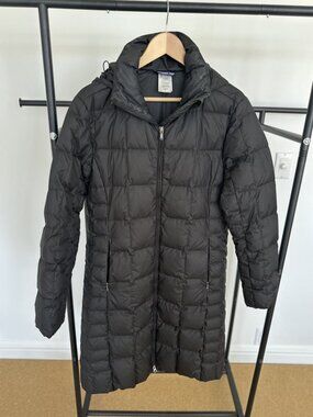 Patagonia Down With It Black Goose Down Parka Women's L